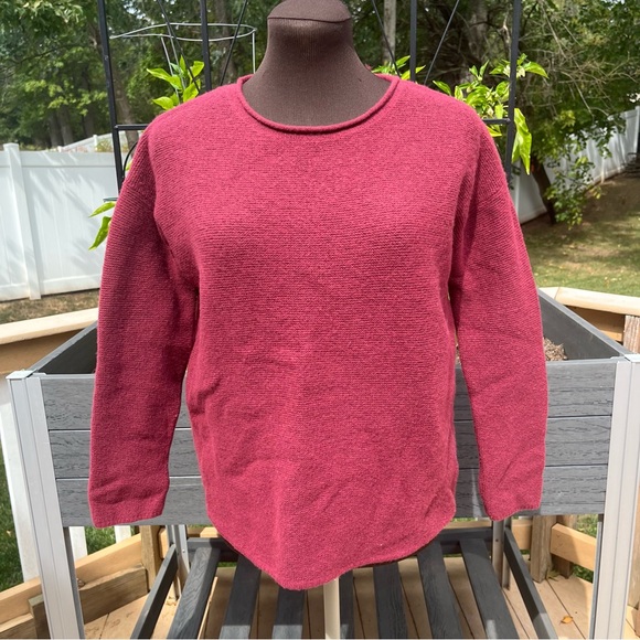 Seasalt Cornwall Women’s Burgundy Wool Blend Fruity Jumper Sweater Size 10 Small - Picture 1 of 7